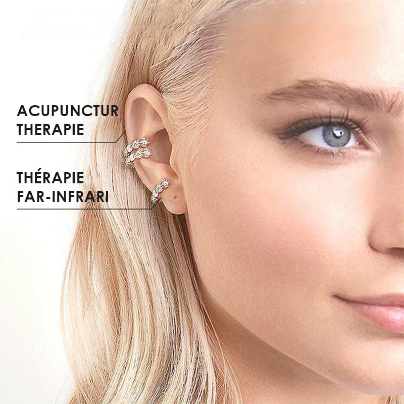 Boucles d'oreilles en forme de C avec diamants