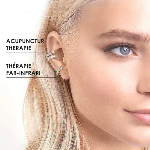 Boucles d'oreilles en forme de C avec diamants